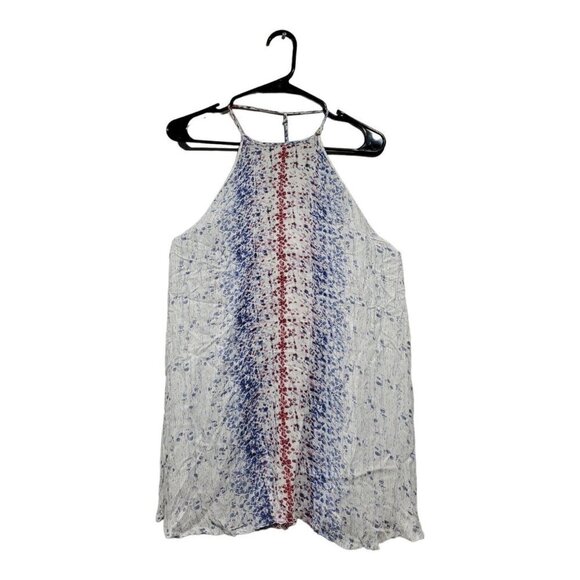 Free People Intimately All Wrapped Up Long Tank Top Blue Red White Open … - Picture 3 of 12